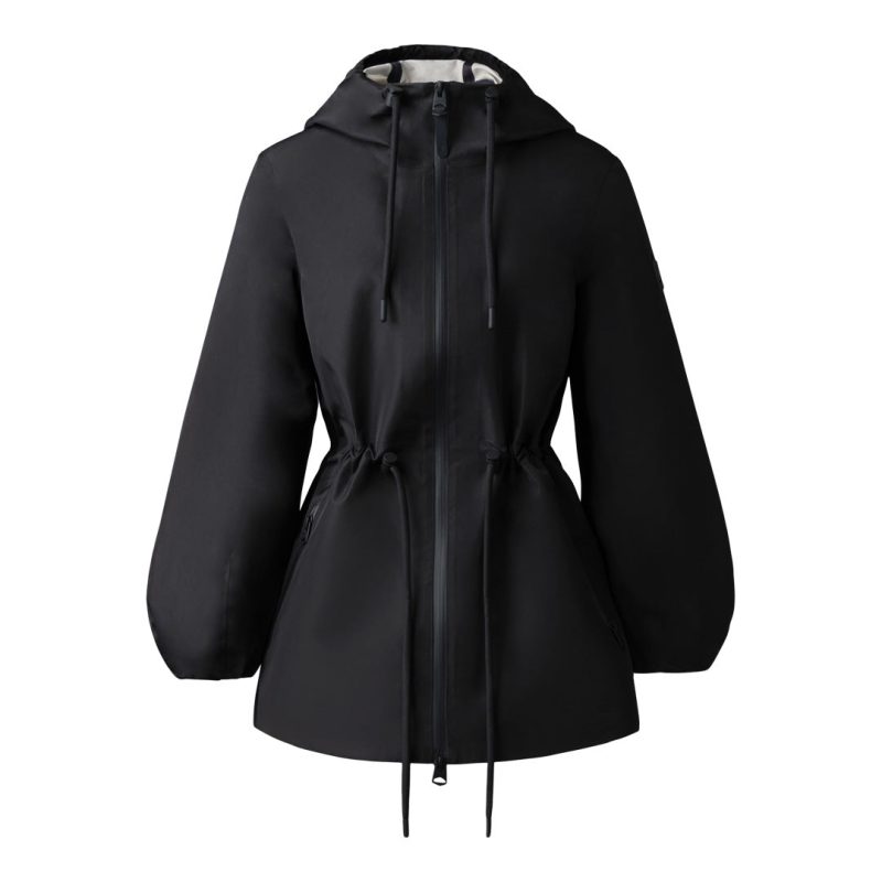 KALEA BLACK TRENCH FEED